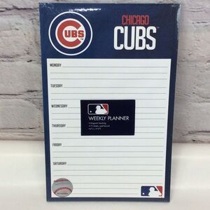 MLB Chicago Cubs 75 Sheet Weekly Planner Pad Baseball Team Magnetic Organization